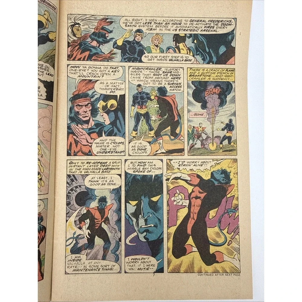 X-Men 95 Marvel Comics 1975 Death of Thunderbird Bronze Age Dave Cockrum Warhunt